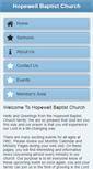 Mobile Screenshot of hopewellbc.org