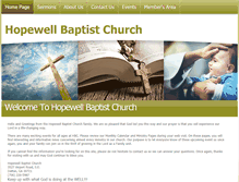 Tablet Screenshot of hopewellbc.org